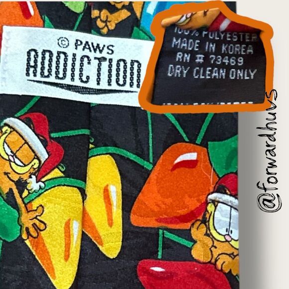 Vintage Garfield Christmas Lights Necktie – Paws Addiction - Picture 3 of 7